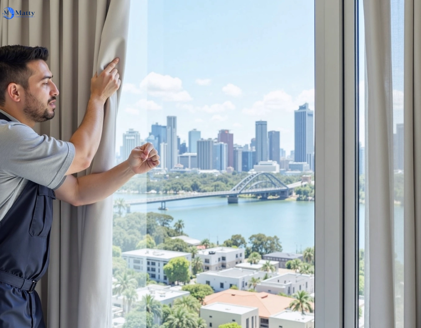 Professional curtain steam cleaning service blairmount-nsw QLD by Matty Curtain Cleaning